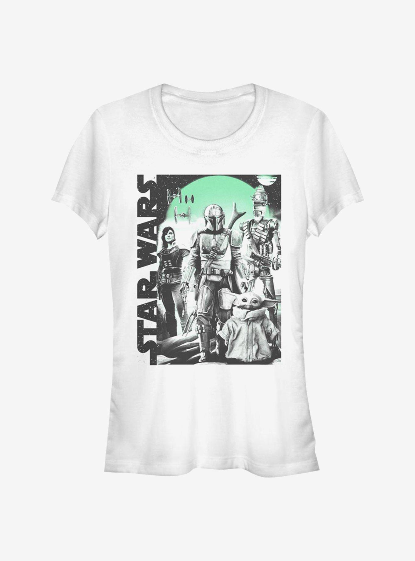Star Wars The Mandalorian Group Poster Girls T-Shirt, WHITE, hi-res