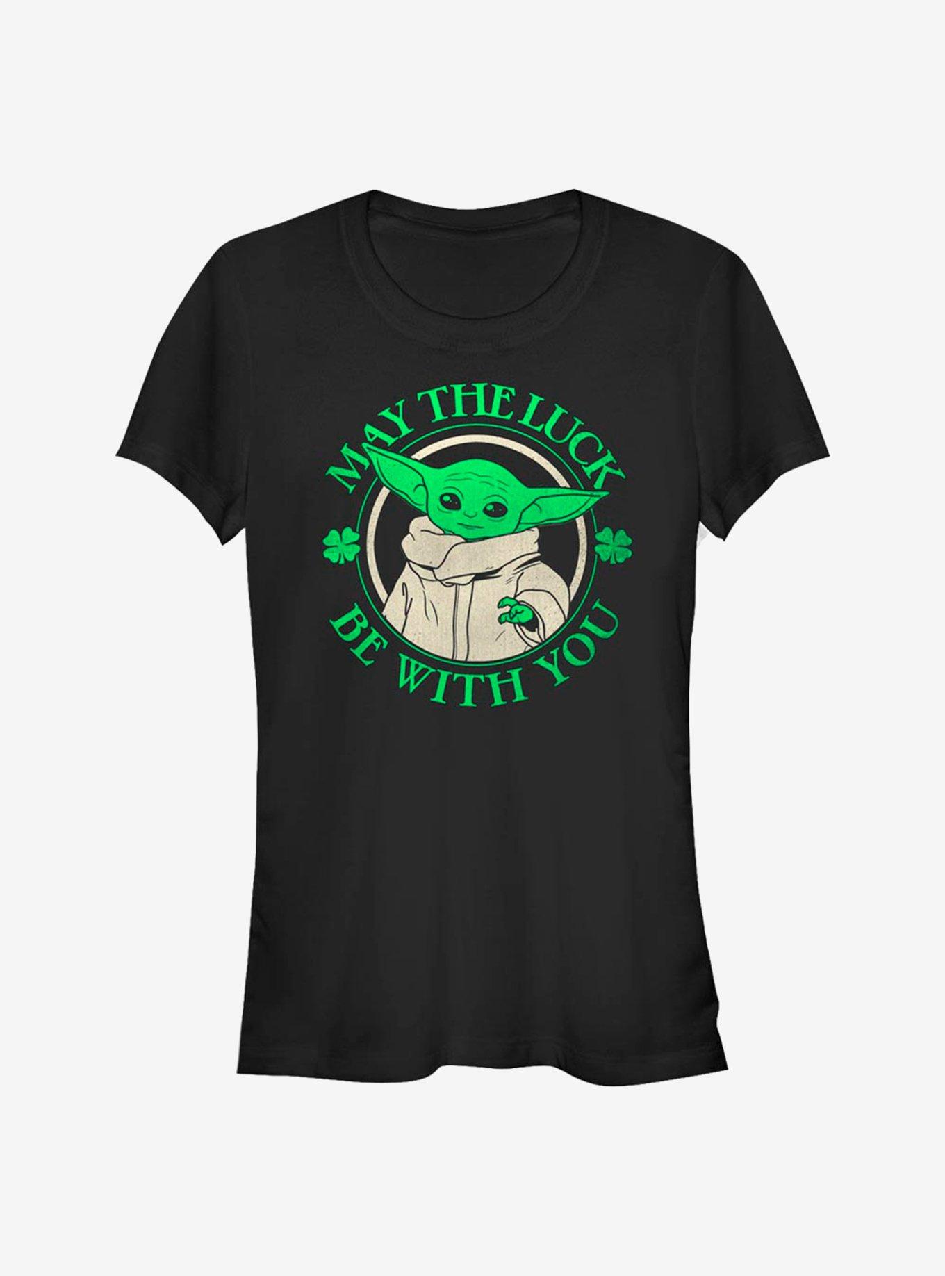 Star Wars The Mandalorian Luck Of The Child Girls T-Shirt, BLACK, hi-res