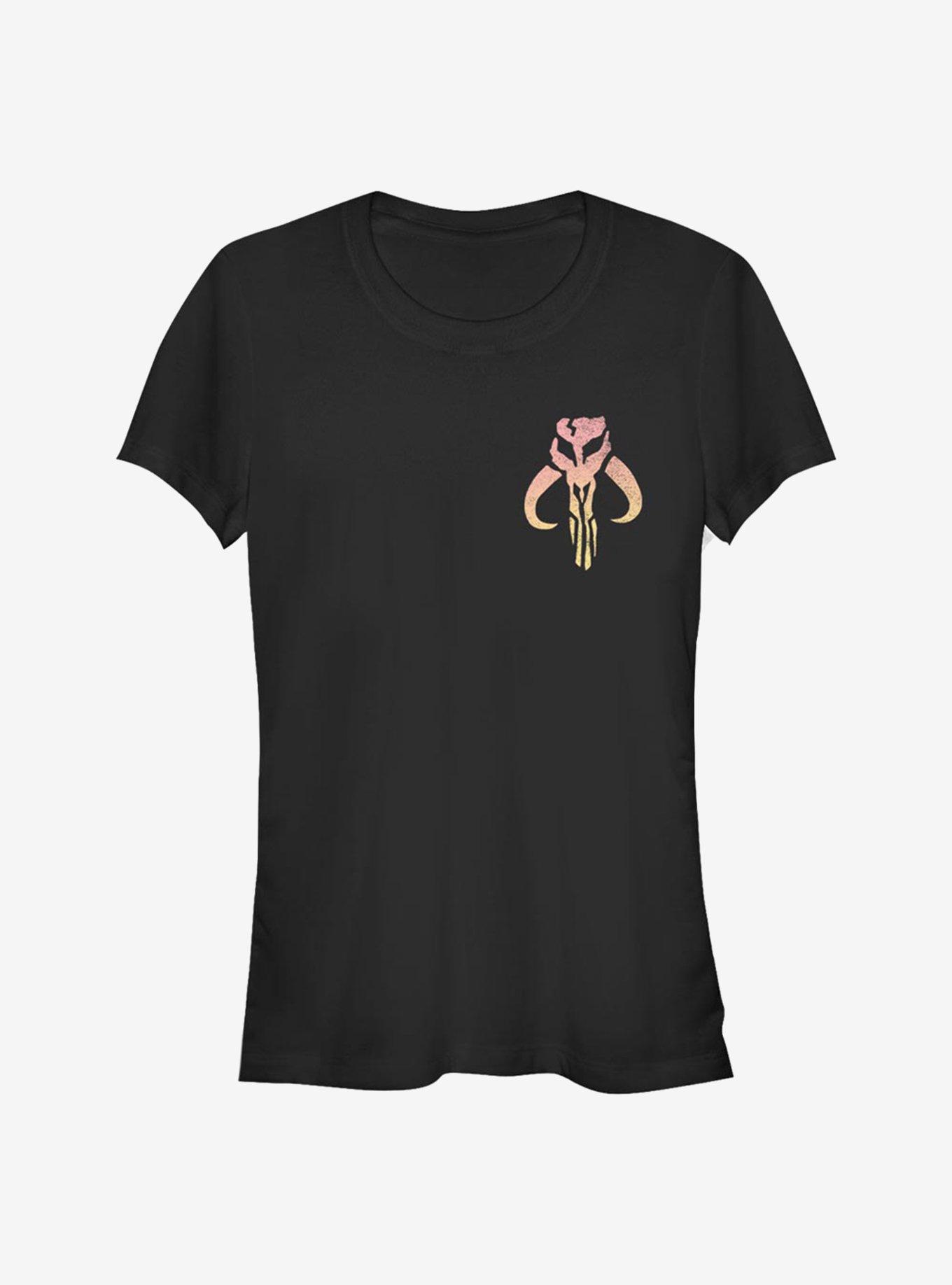 Star Wars The Mandalorian Mando Symbol Girls T-Shirt, BLACK, hi-res