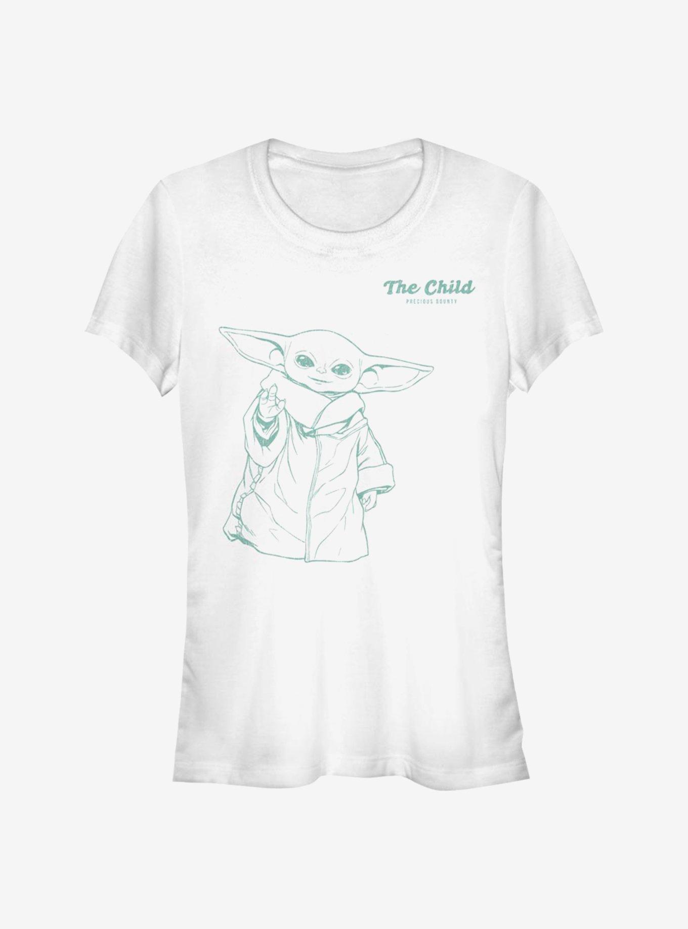 Star Wars The Mandalorian Playful The Child Girls T-Shirt, WHITE, hi-res