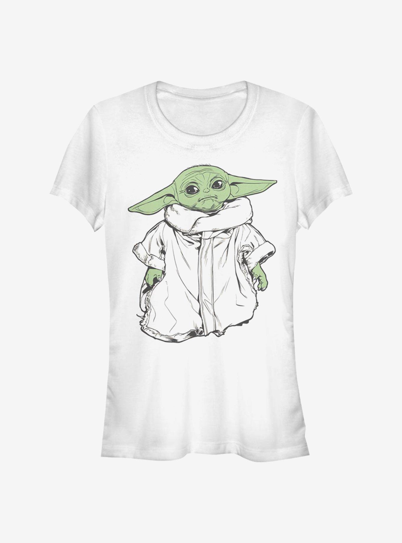 Star Wars The Mandalorian The Child Drawing Girls T-Shirt, WHITE, hi-res