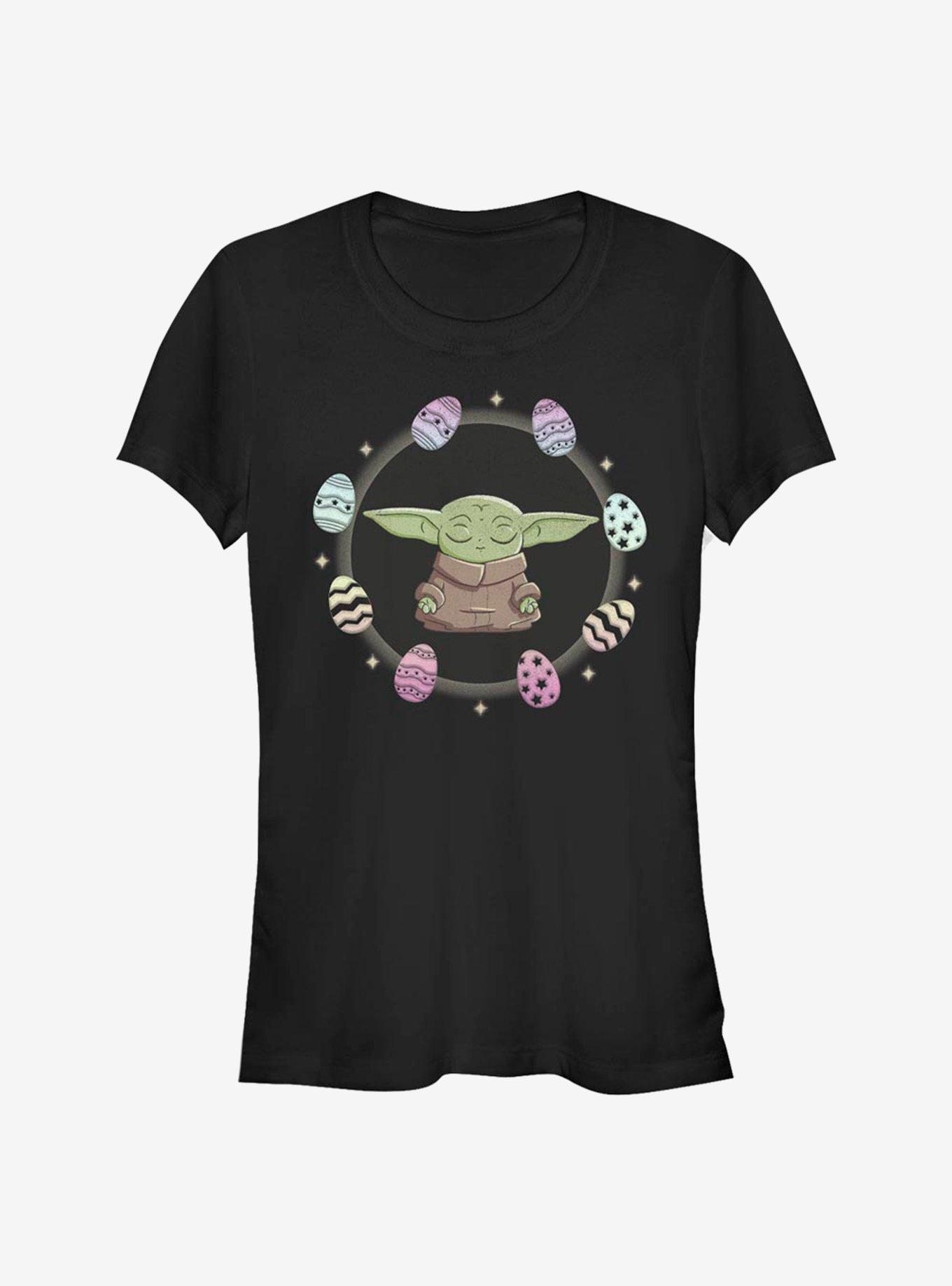 Star Wars The Mandalorian The Child Egging Around Girls T-Shirt, BLACK, hi-res