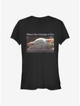 Star Wars The Mandalorian The Child Fire Mixtape Girls T-Shirt, BLACK, hi-res