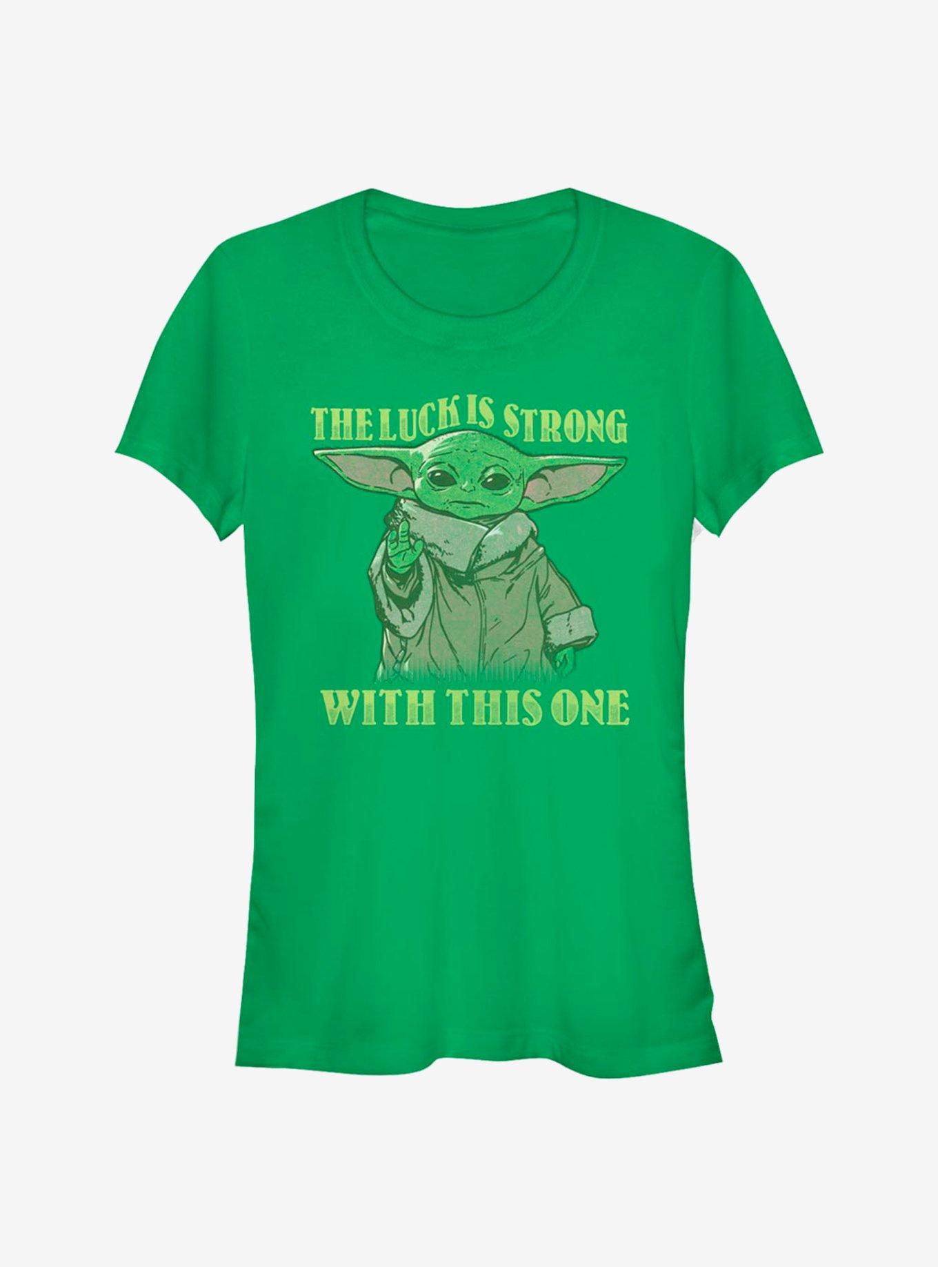 Star Wars The Mandalorian The Child Strong In The Luck Girls T-Shirt, KELLY, hi-res
