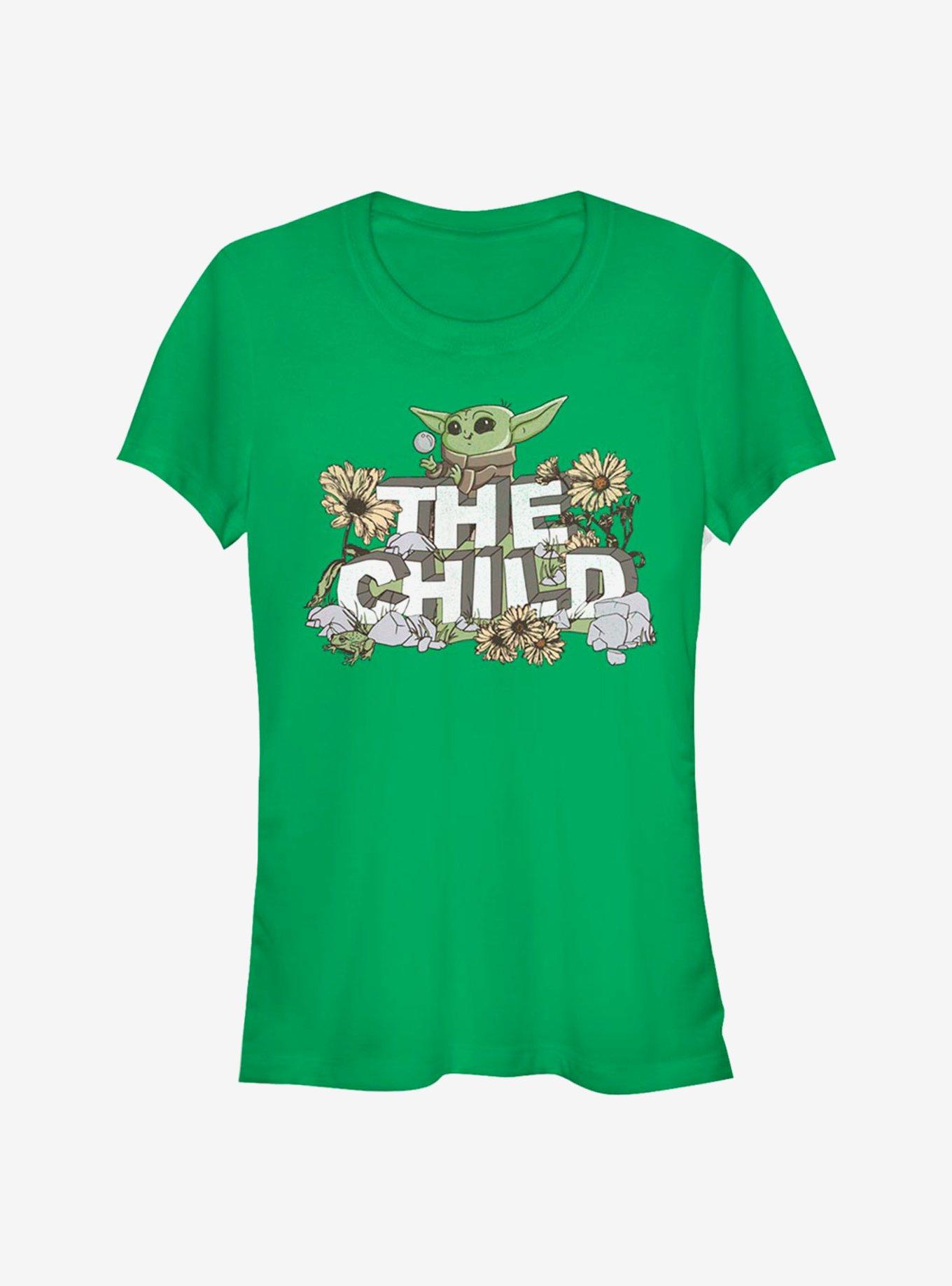 Star Wars The Mandalorian Vintage Flower The Child Girls T-Shirt, KELLY, hi-res