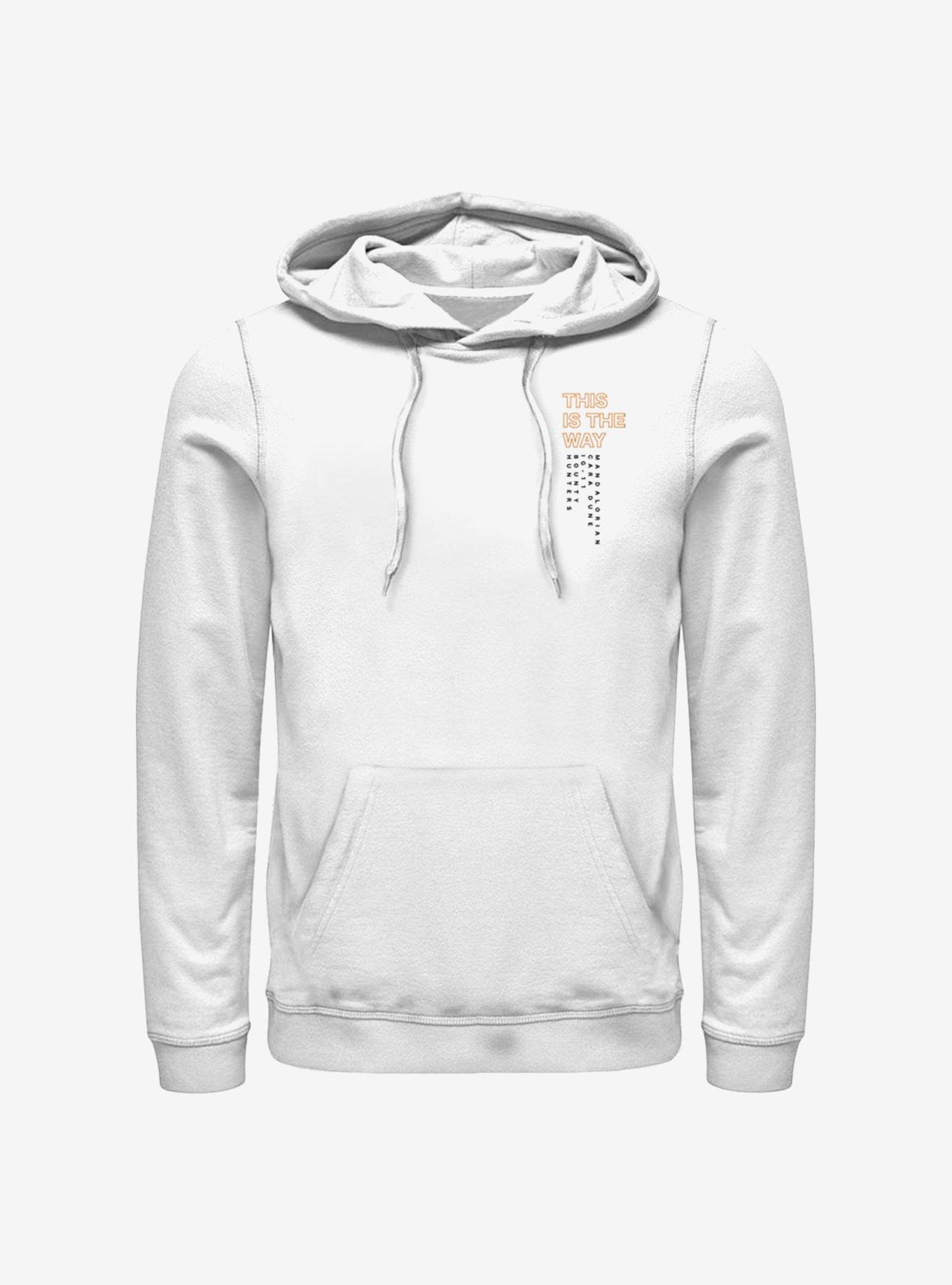 Star Wars The Mandalorian The Way Badge Hoodie, WHITE, hi-res