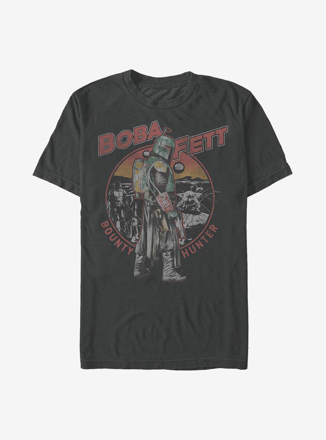 Star Wars The Mandalorian Boba Circle T-Shirt