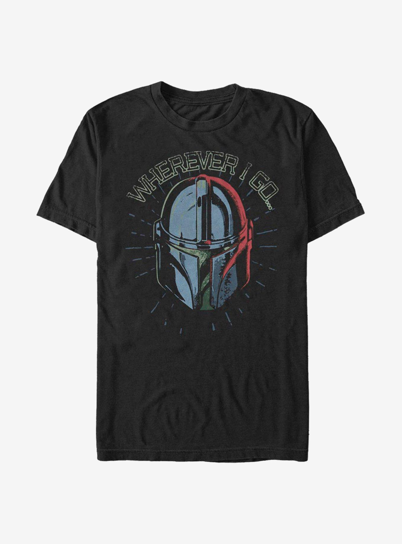 Star Wars The Mandalorian Father Figure T-Shirt, CHARCOAL, hi-res