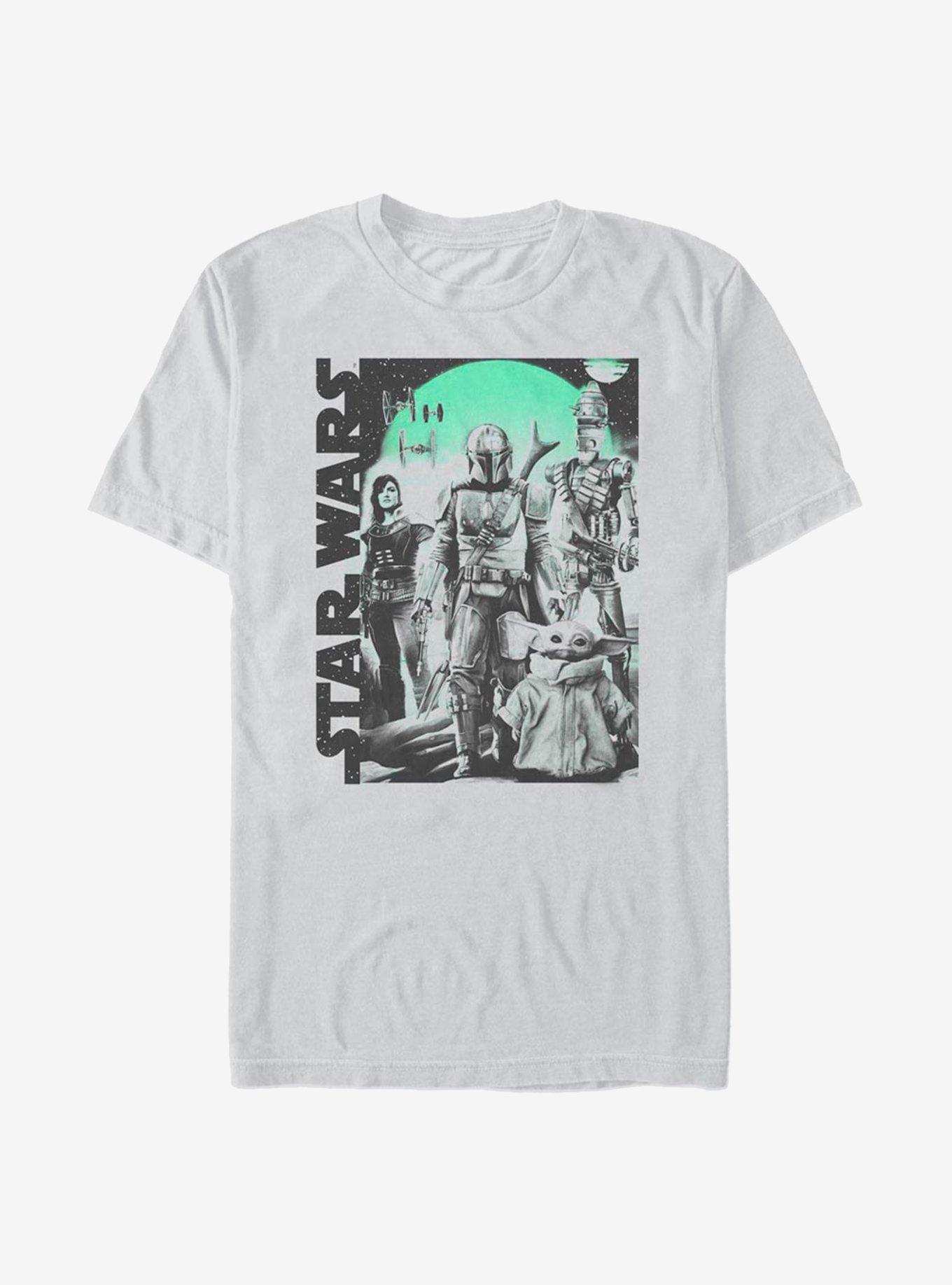 Star Wars The Mandalorian Group Poster T-Shirt