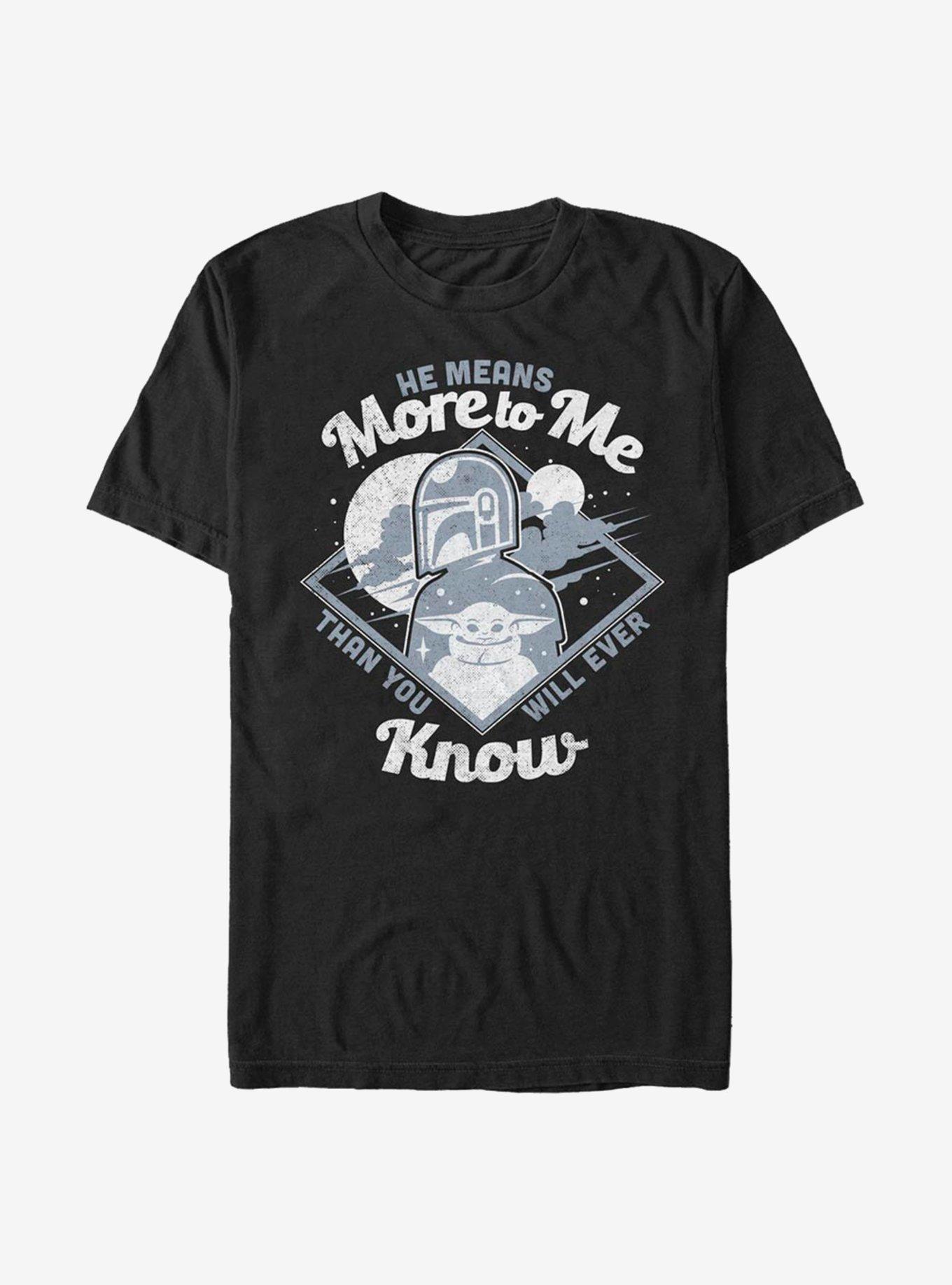 Star Wars The Mandalorian He Means More To Me T-Shirt, , hi-res