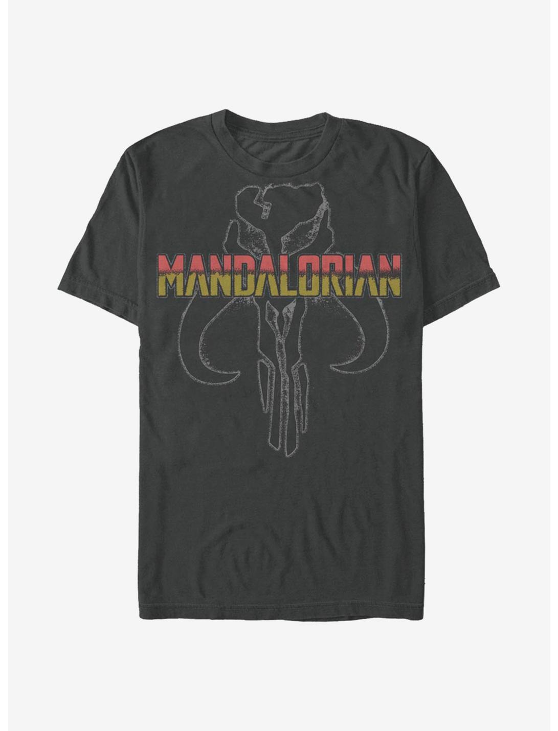 Star Wars The Mandalorian Logos T-Shirt, CHARCOAL, hi-res