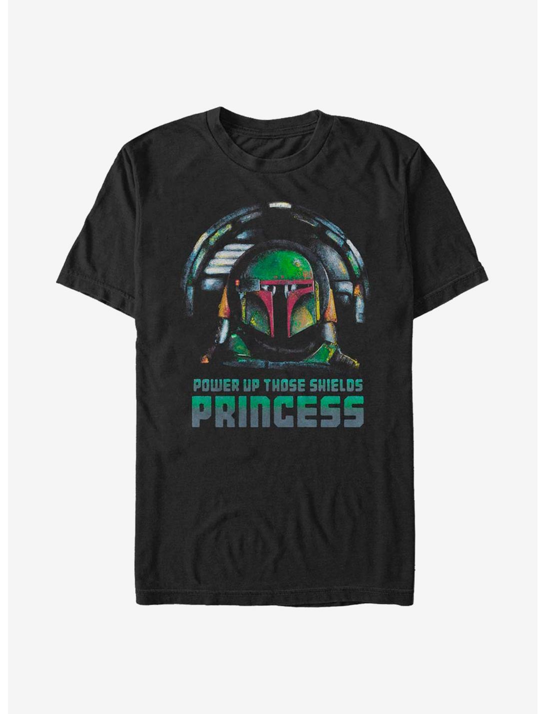 Star Wars The Mandalorian Power Up Princess T-Shirt, BLACK, hi-res