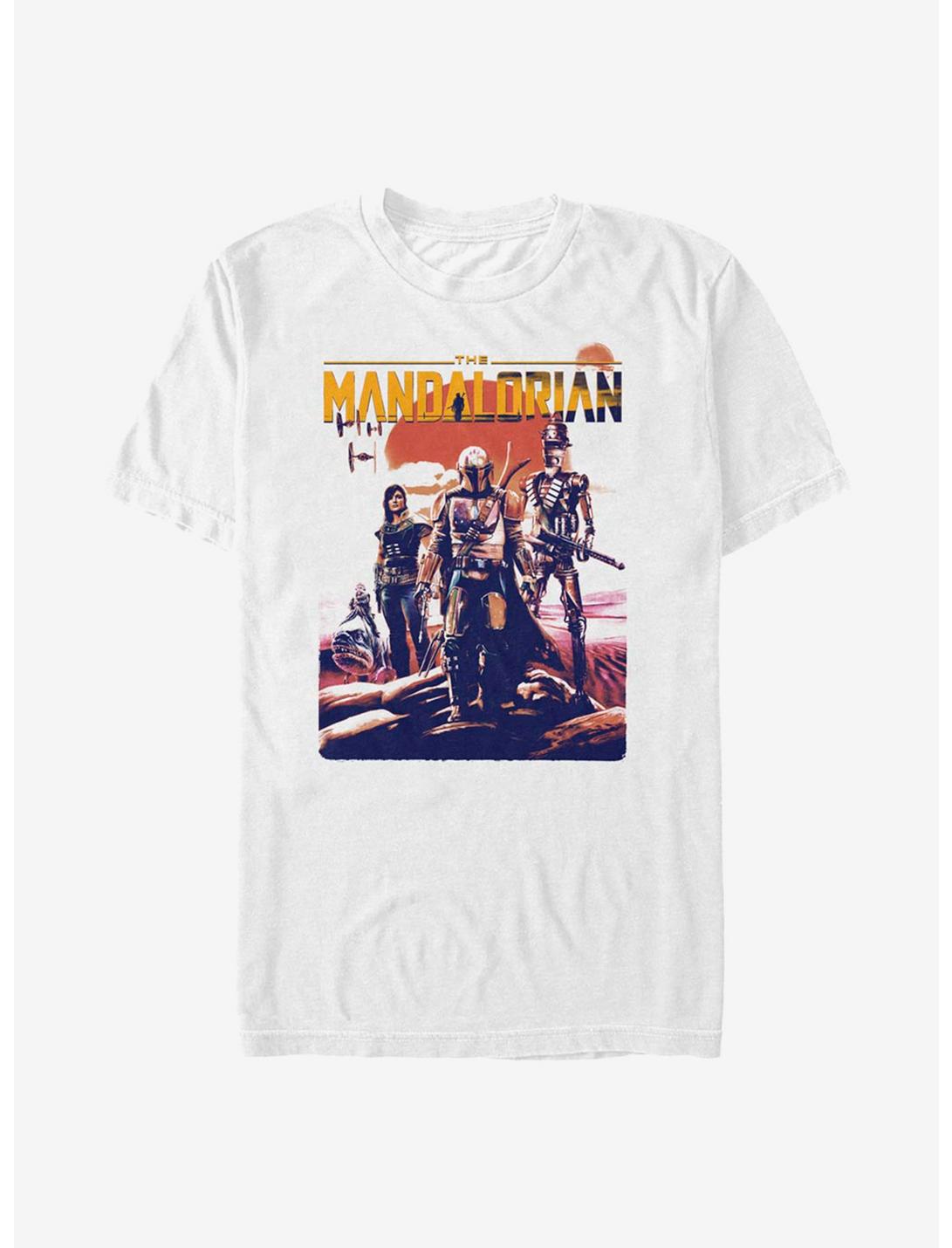 Star Wars The Mandalorian Saga Continues T-Shirt, WHITE, hi-res