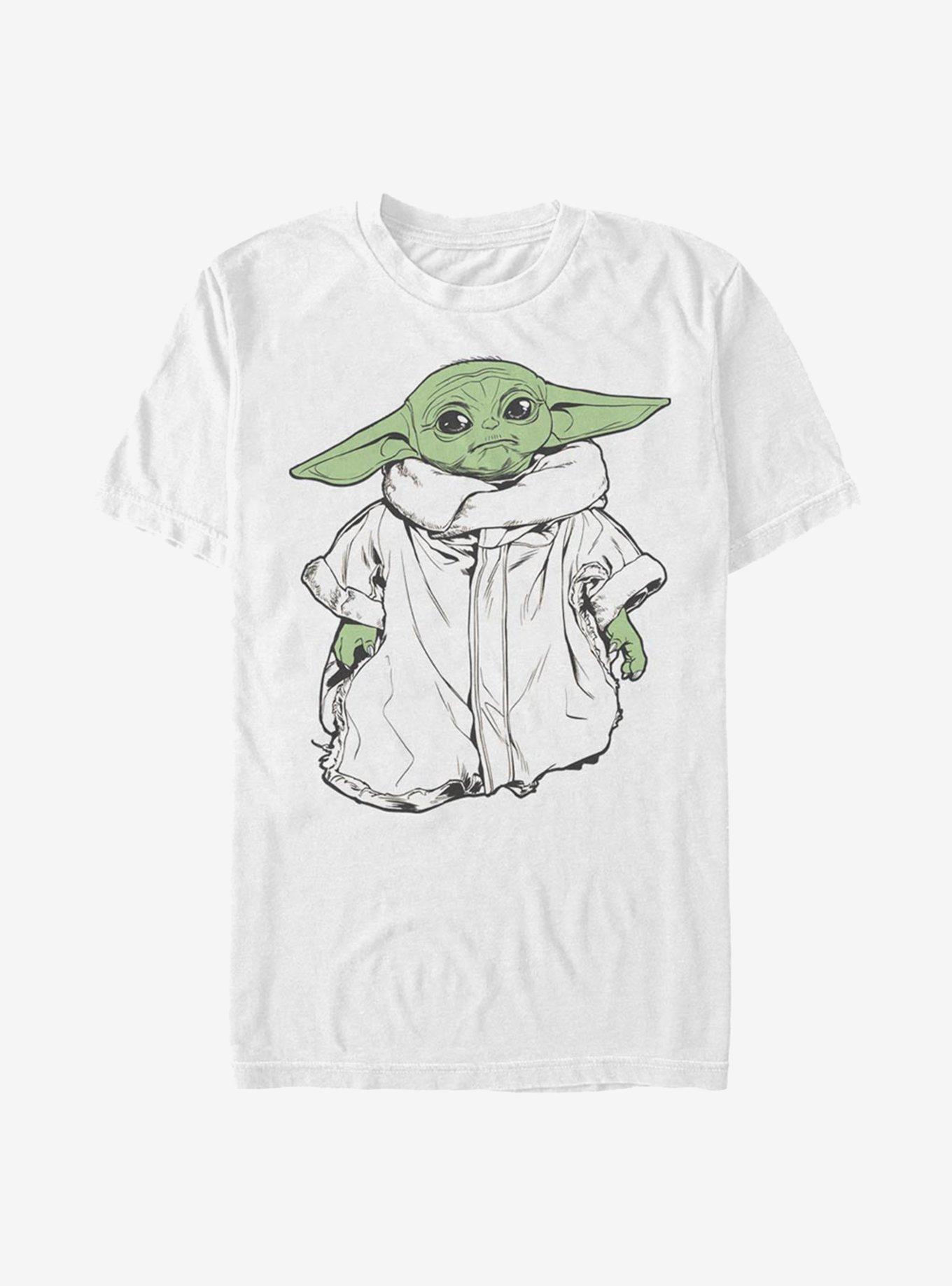 Star Wars The Mandalorian The Child Drawing T-Shirt, WHITE, hi-res