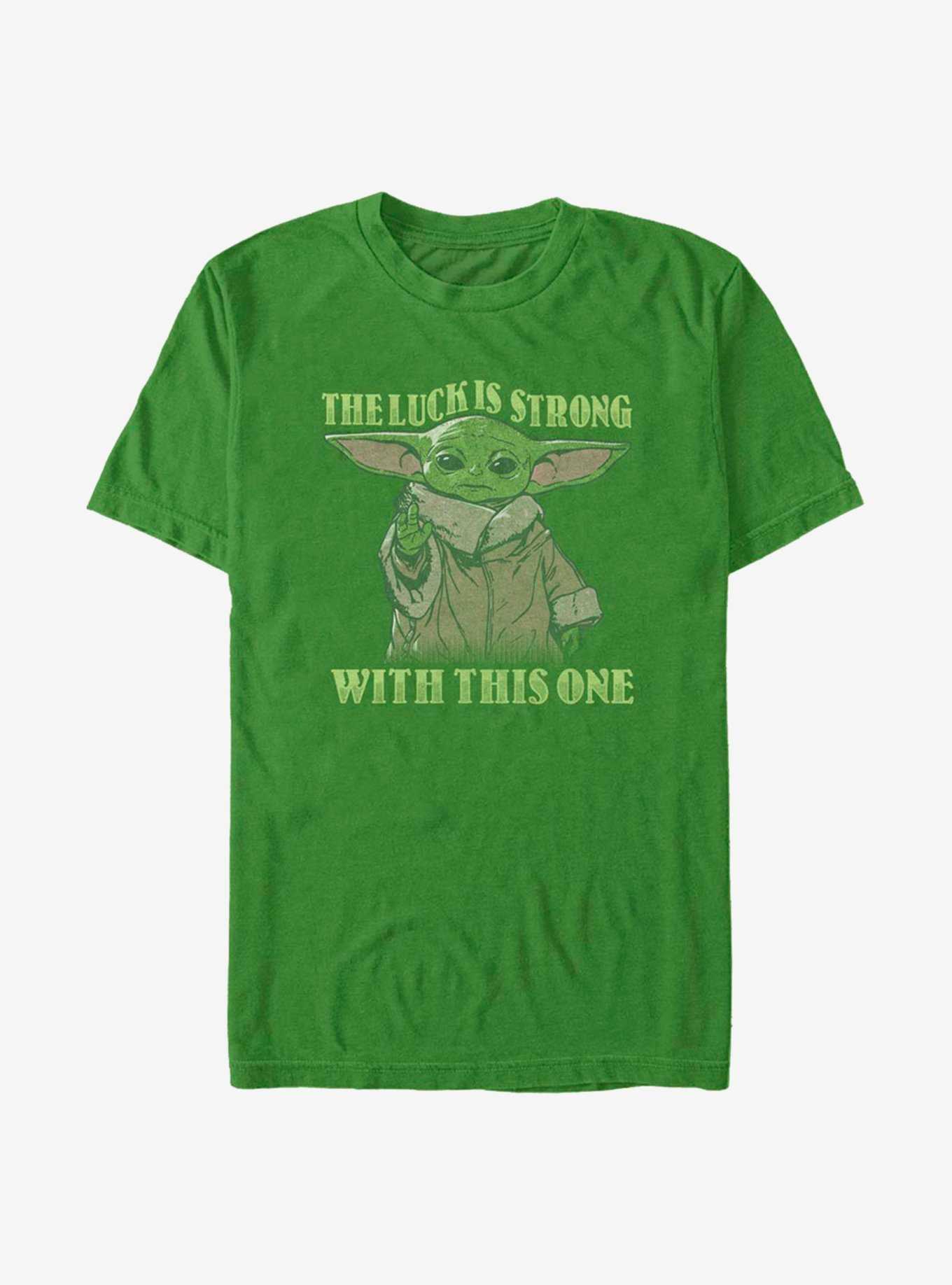 Star Wars The Mandalorian The Child Strong In The Luck T-Shirt, , hi-res
