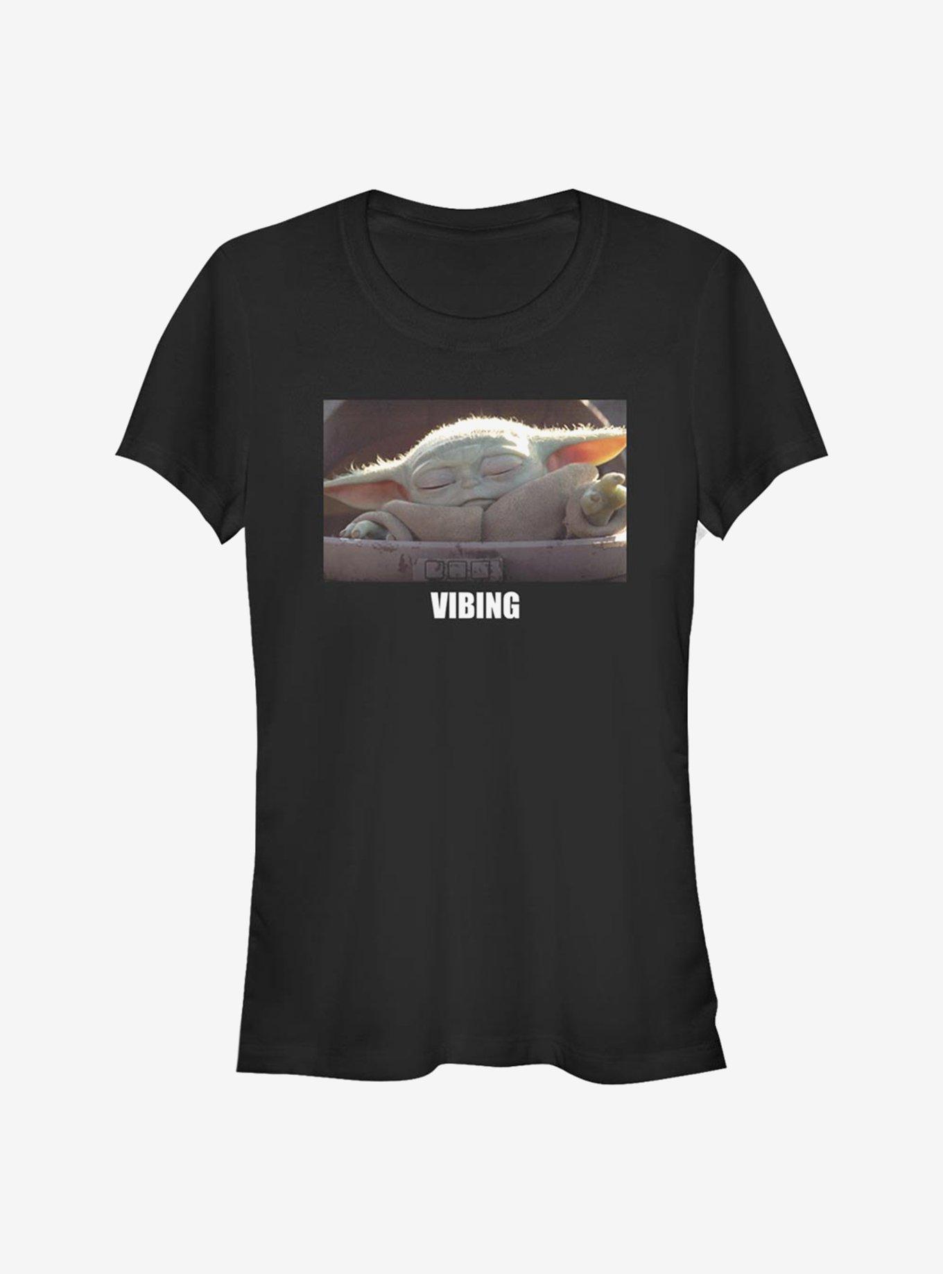 Star Wars The Mandalorian The Child Vibing Girls T-Shirt, BLACK, hi-res