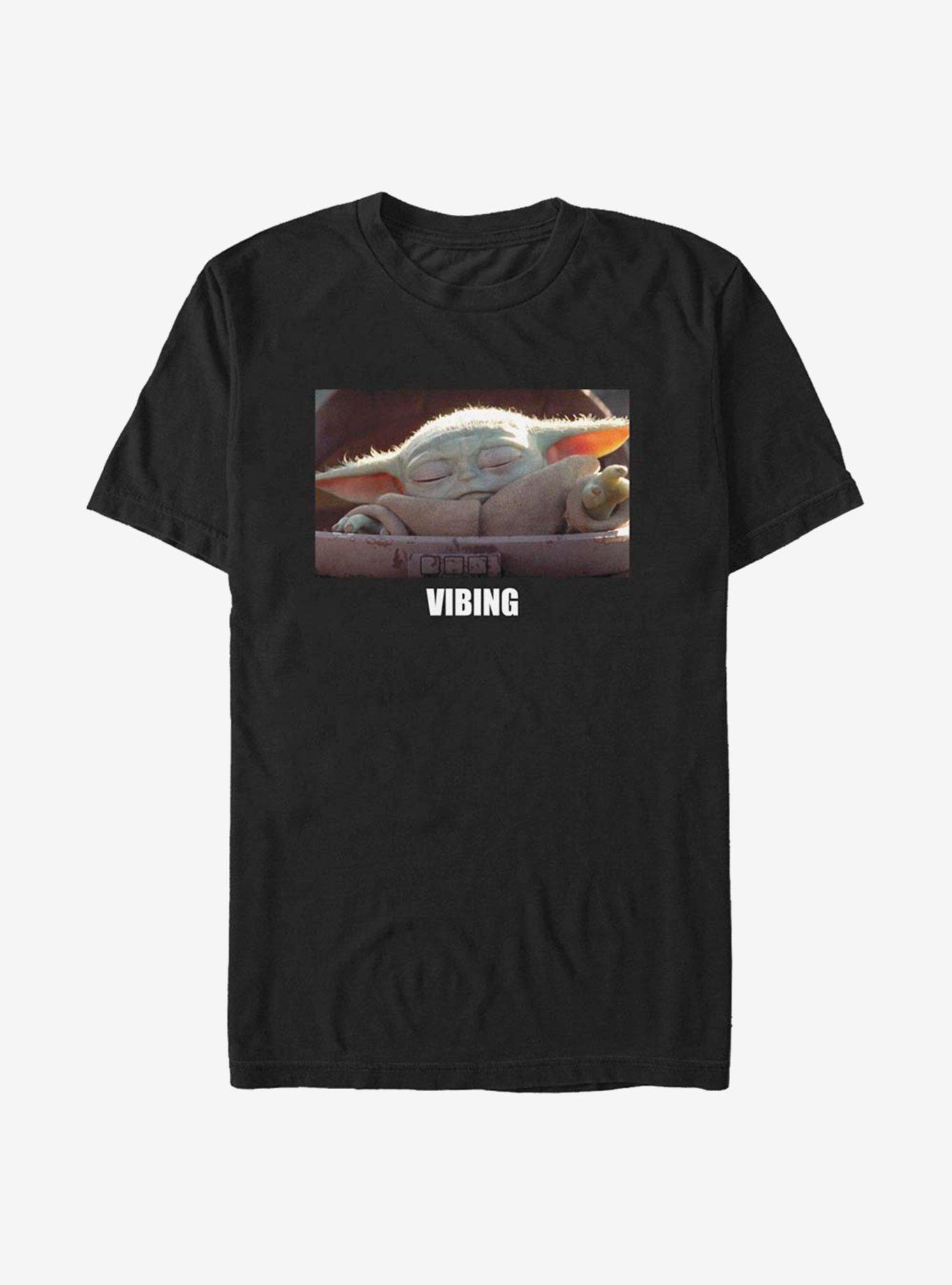 Star Wars The Mandalorian The Child Vibing T-Shirt, BLACK, hi-res