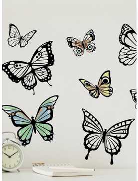 Color Your Own Butterflies Peel And Stick Wall Decals, , hi-res