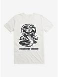 Cobra Kai Black And White Logo Hash Brown T-Shirt, , hi-res