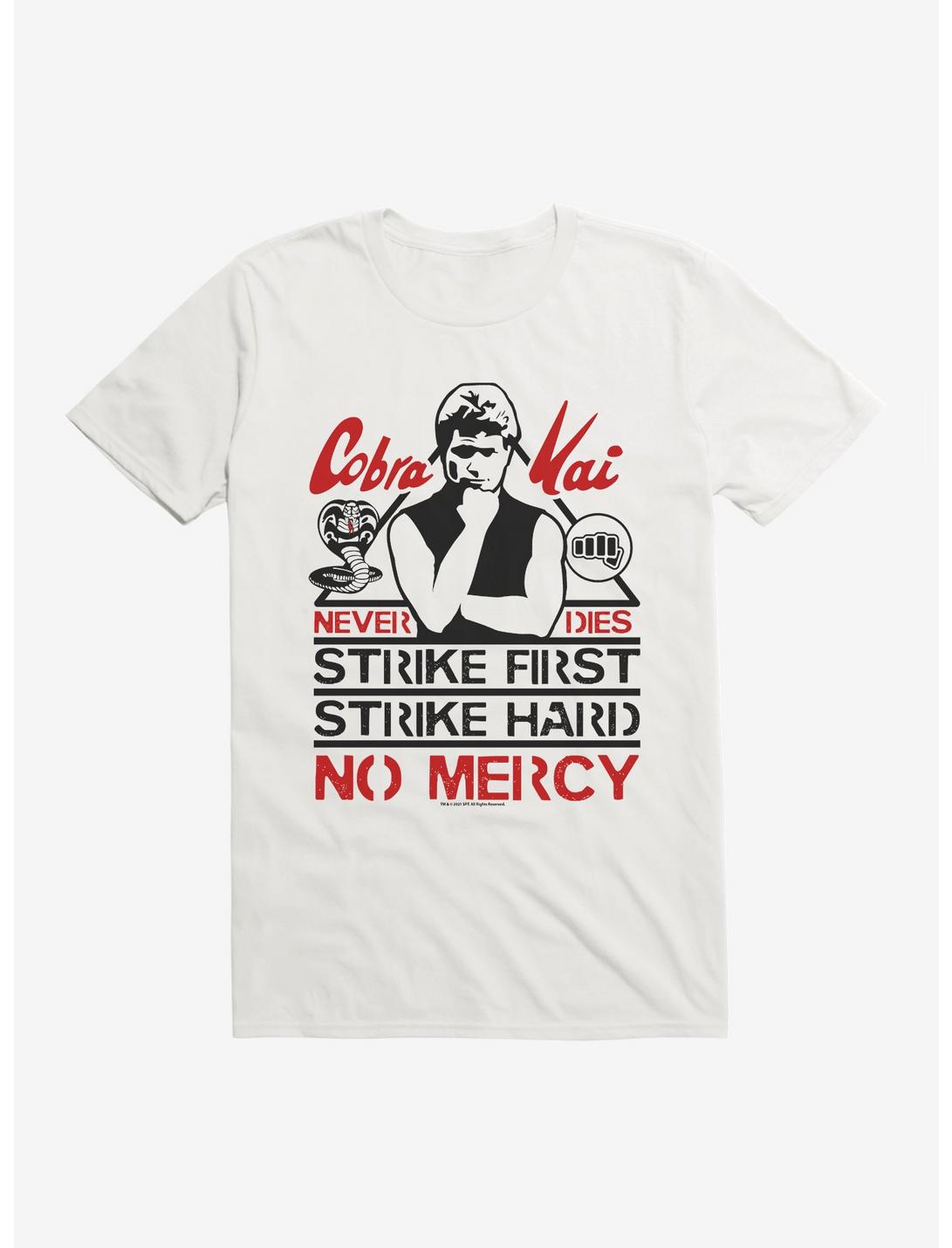 Cobra Kai John Kreese No Mercy T-Shirt, WHITE, hi-res