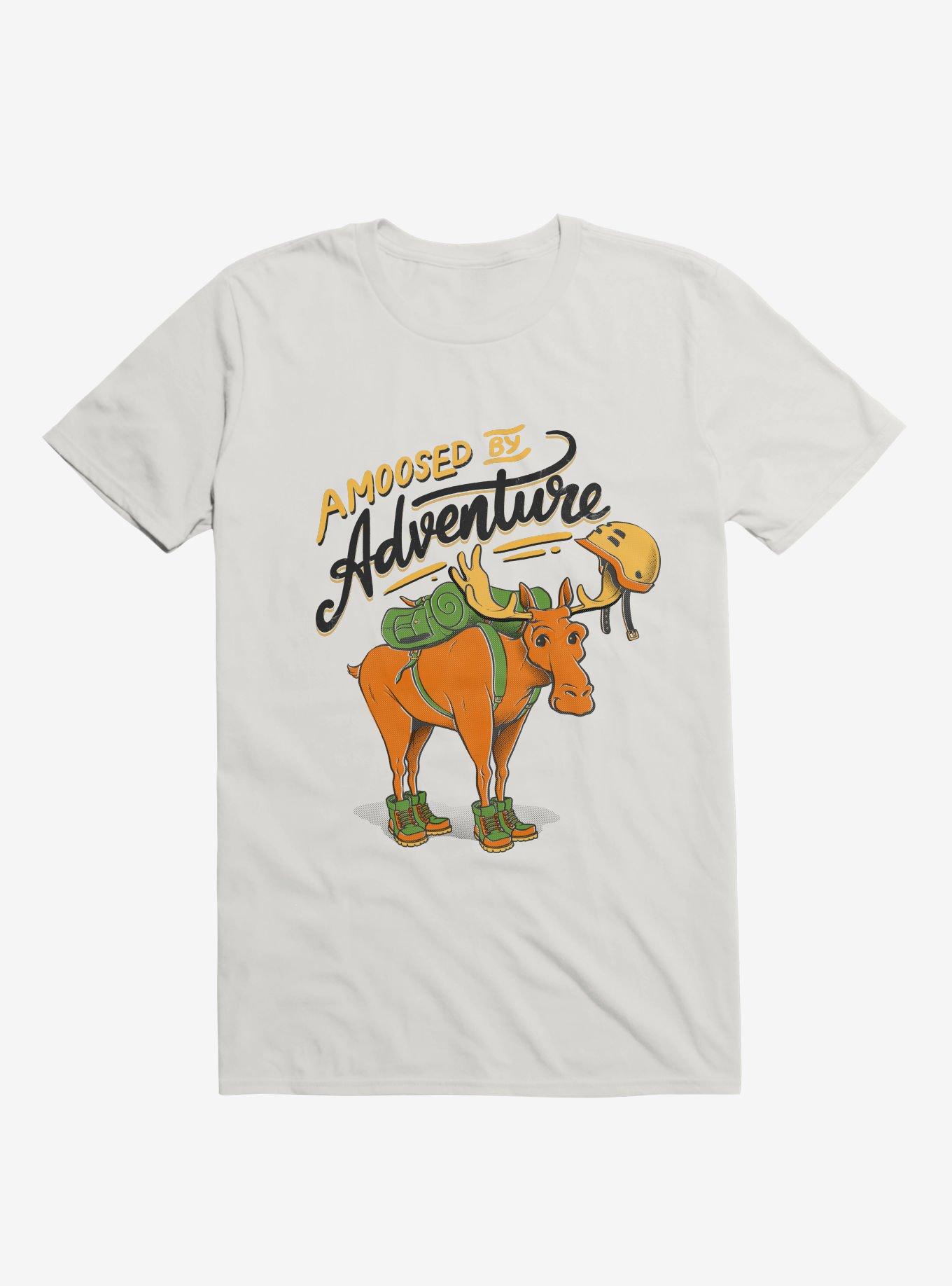 Amoosed By Adventure T-Shirt, WHITE, hi-res