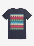Colorful Mermaid Pattern T-Shirt, NAVY, hi-res