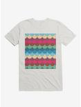Colorful Mermaid Pattern T-Shirt, WHITE, hi-res