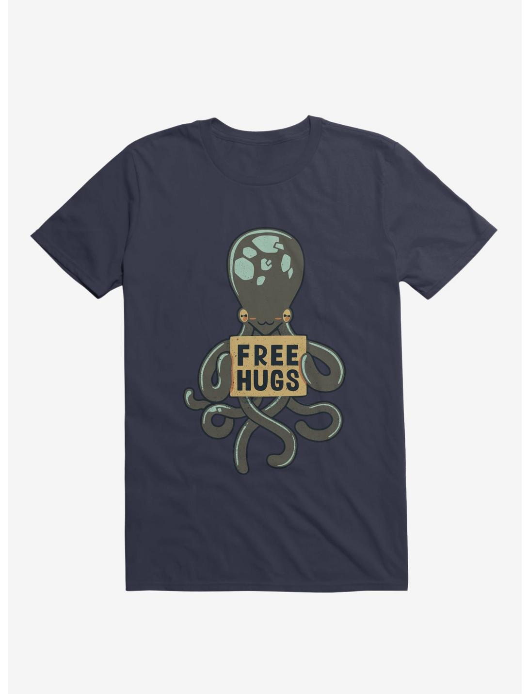 Free Hugs Octopus T-Shirt, NAVY, hi-res