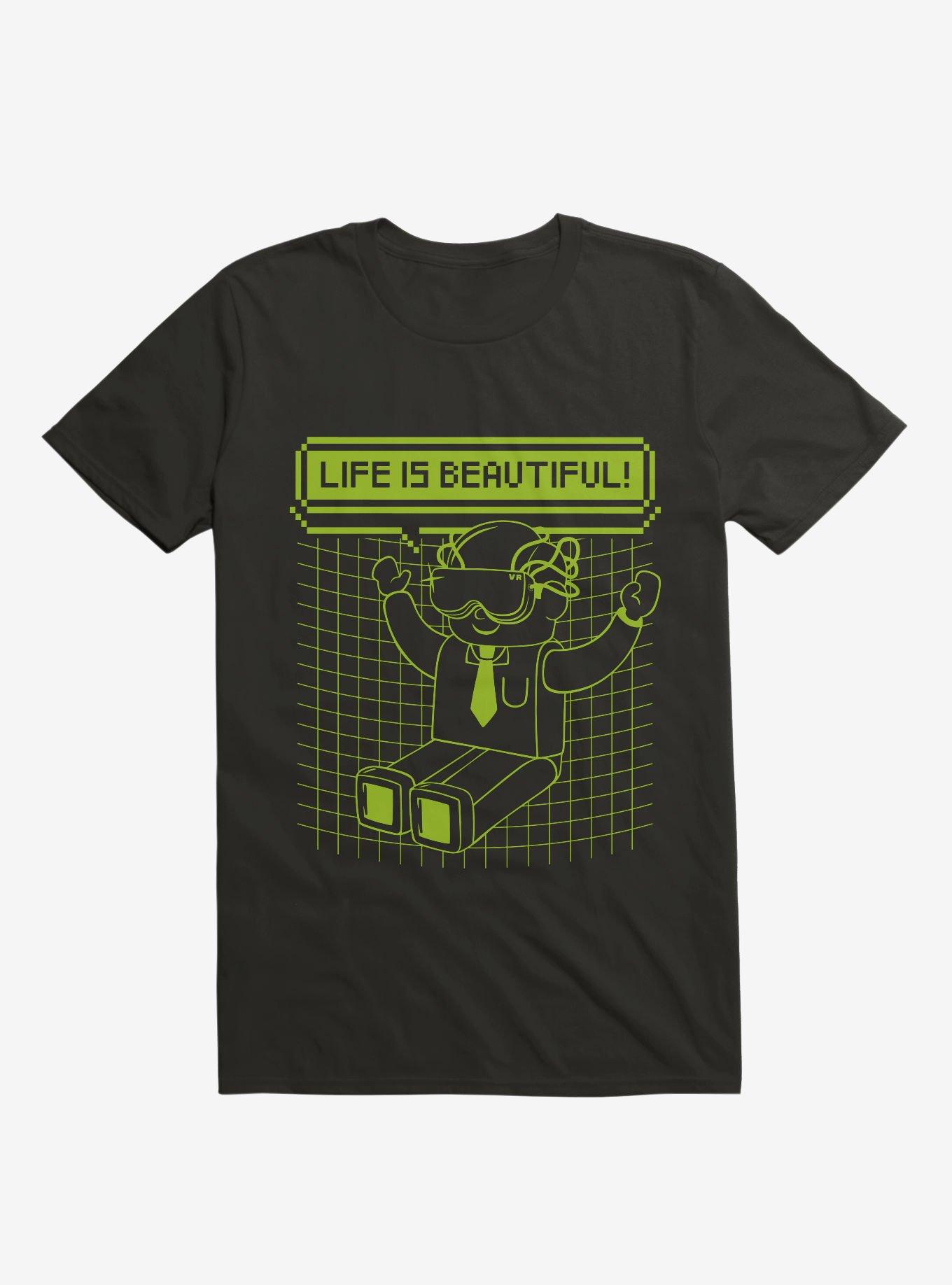 Life Is Beautiful T-Shirt, BLACK, hi-res
