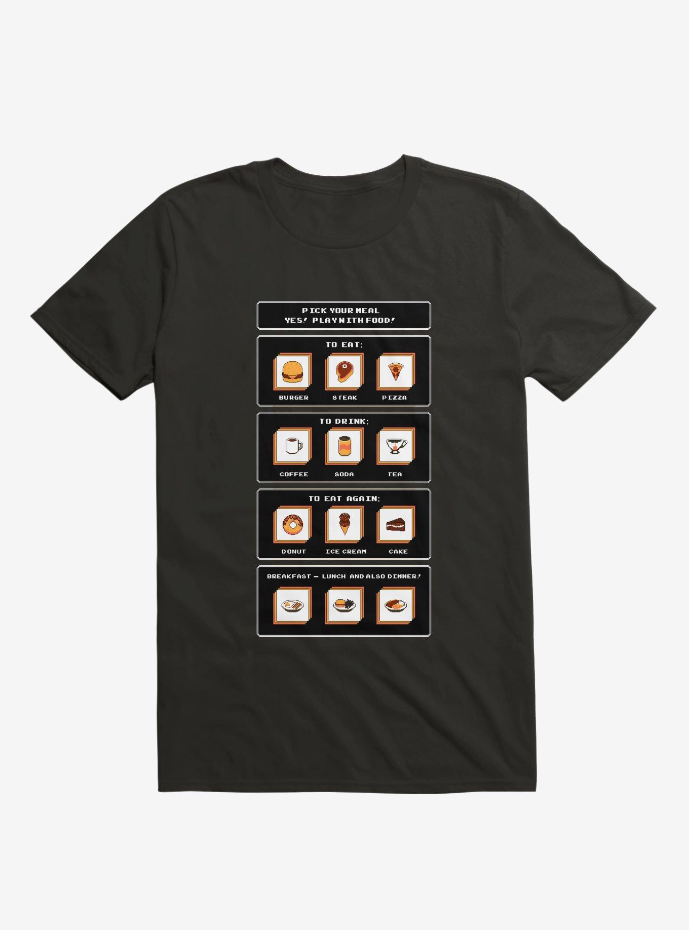 Picking Food T-Shirt, BLACK, hi-res