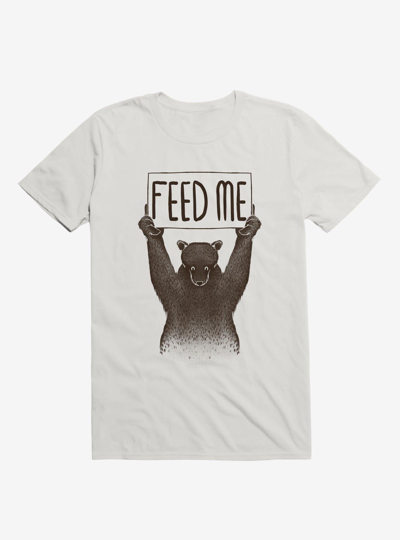 Feed Me Bear T-Shirt, WHITE, hi-res