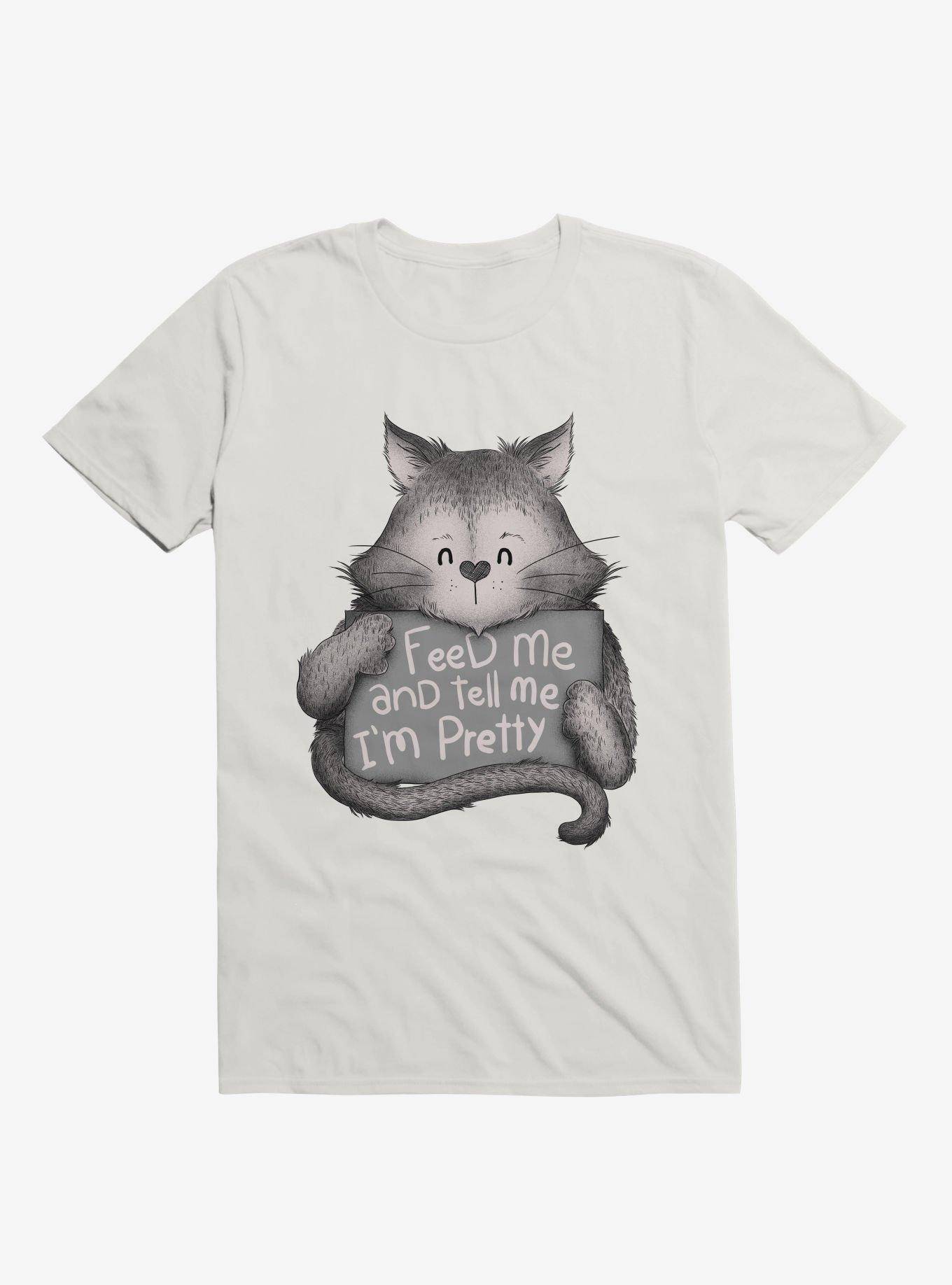 I'm Pretty Cat T-Shirt, WHITE, hi-res