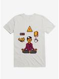 Meditation Games Coffee and Books T-Shirt, WHITE, hi-res