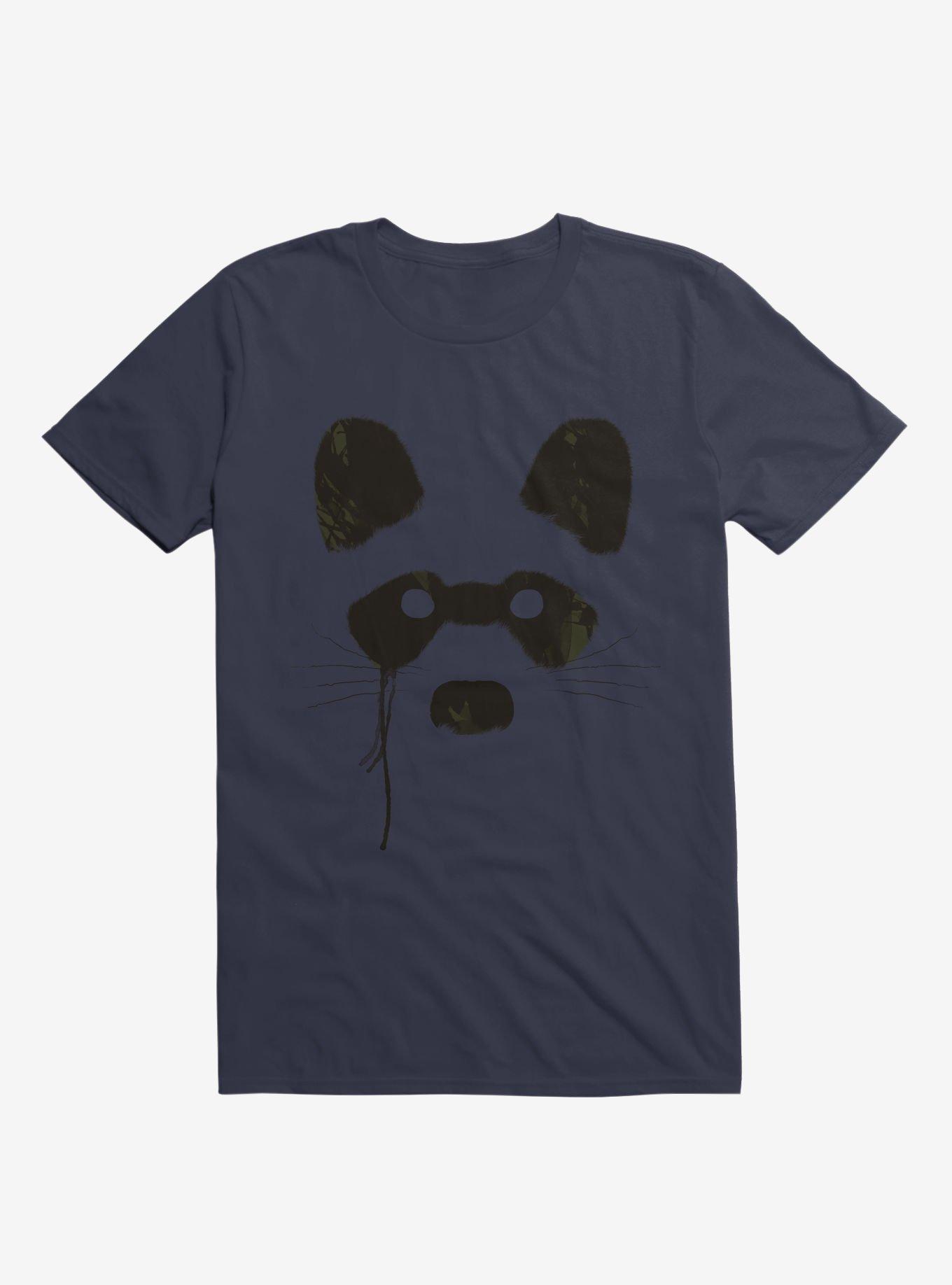 Racoon T-Shirt, NAVY, hi-res