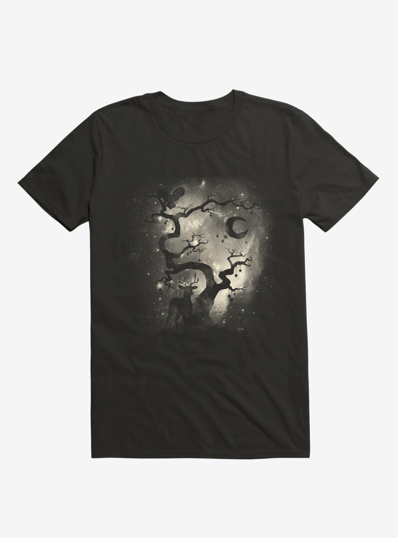 Stardust Forest T-Shirt, BLACK, hi-res