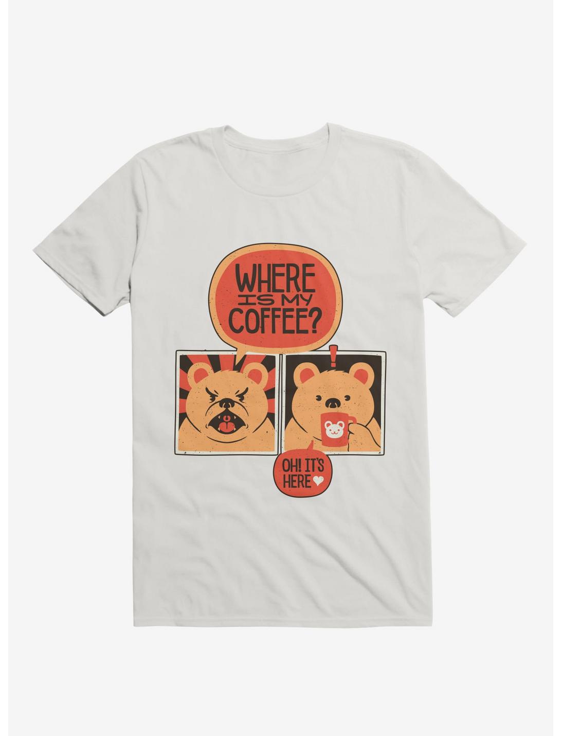 Where is my Coffee T-Shirt, WHITE, hi-res