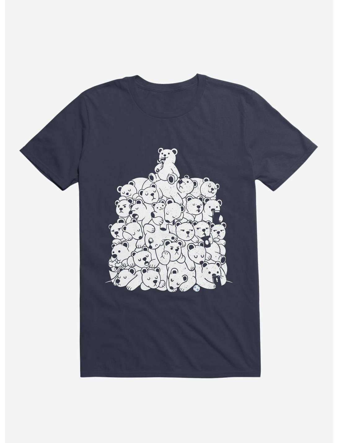 Bear Hibernation Kids T-Shirt, NAVY, hi-res