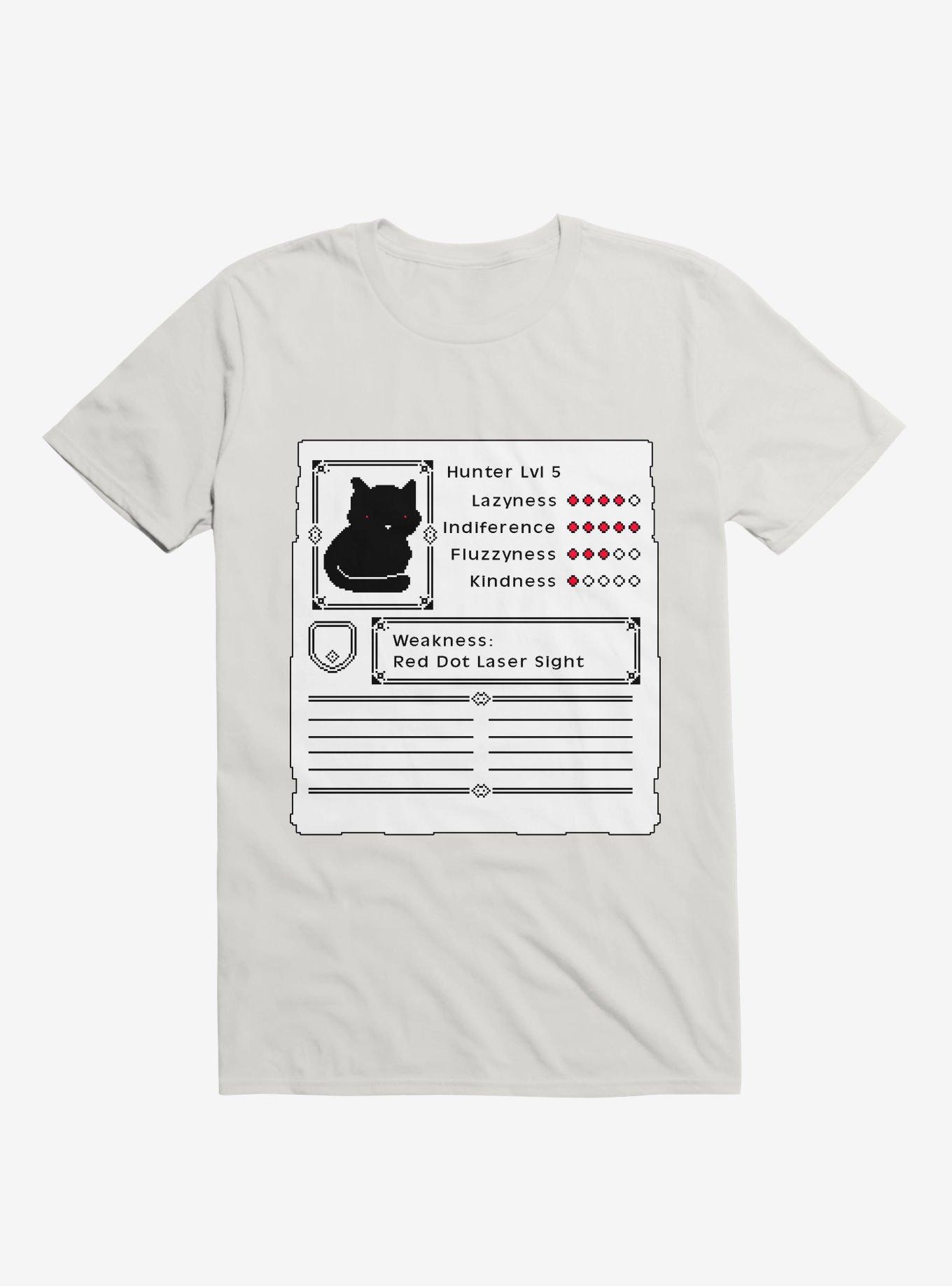 RPG Video Game Cat T-Shirt, WHITE, hi-res