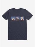 Sloth Coffee T-Shirt, NAVY, hi-res