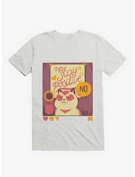 Stay Positive Cat T-Shirt, , hi-res