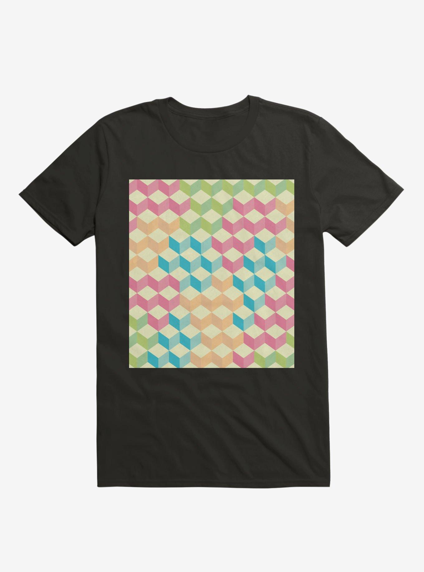 Sugar Cubes Geometric Pattern T-Shirt, , hi-res