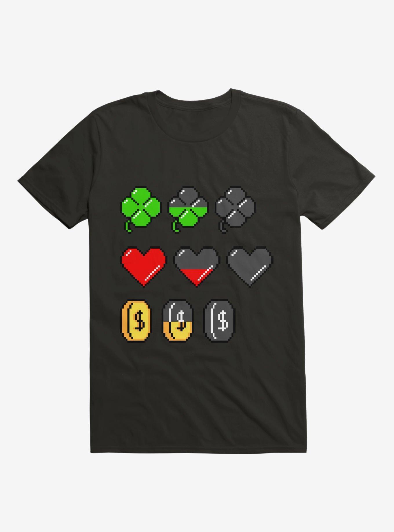 Video Game Stats T-Shirt, BLACK, hi-res