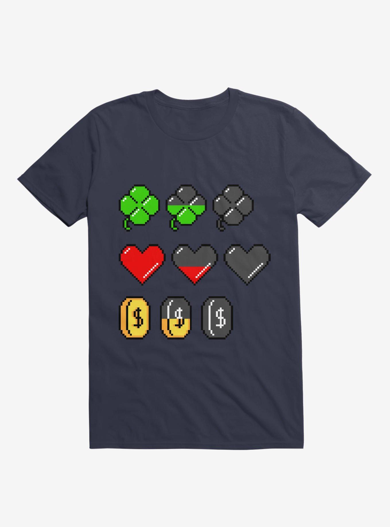 Video Game Stats T-Shirt, NAVY, hi-res