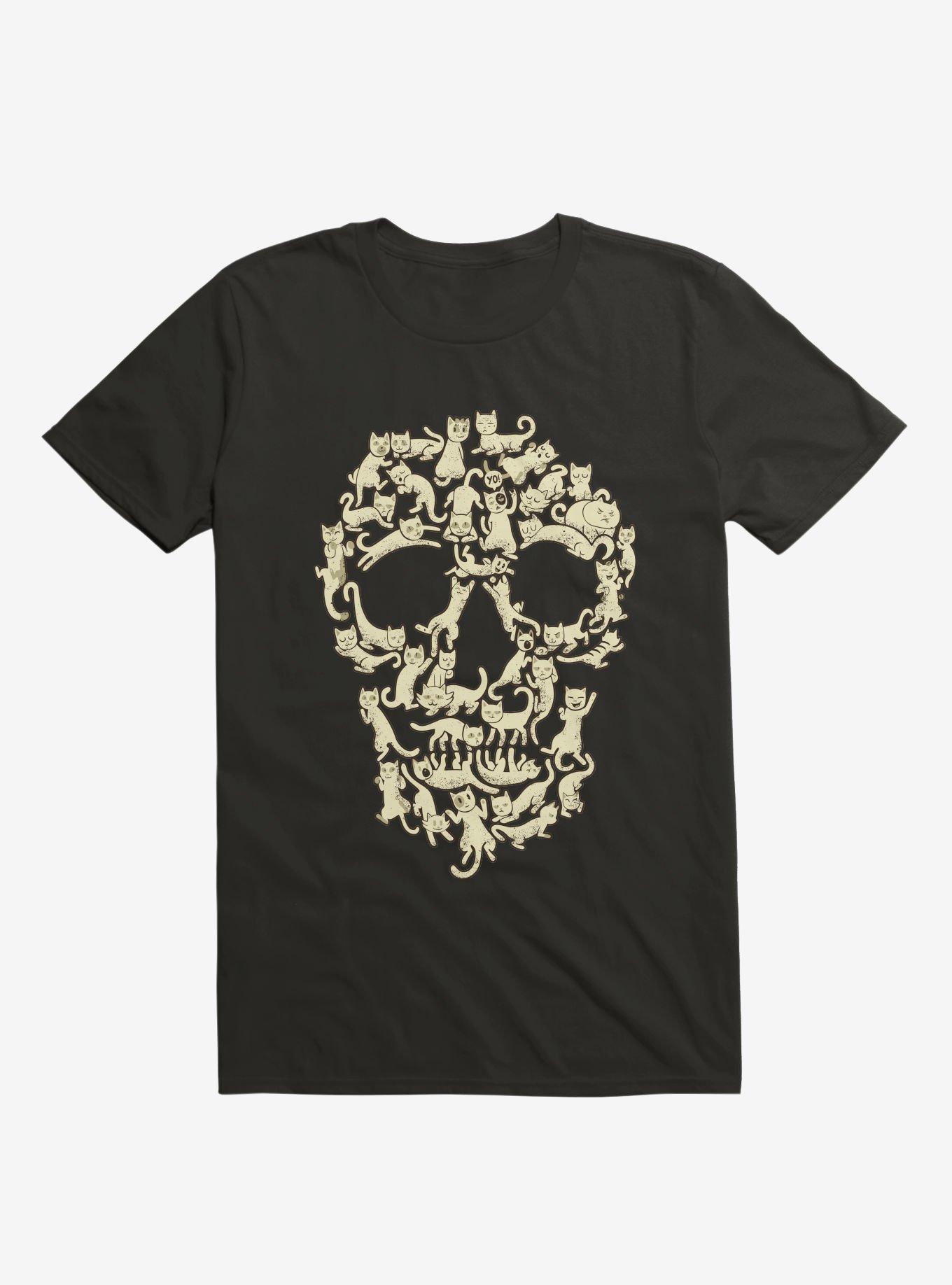 Catskull T-Shirt, BLACK, hi-res