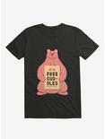 Cute Bear Free Cuddles Pink T-Shirt, BLACK, hi-res