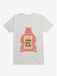 Cute Bear Free Cuddles Pink T-Shirt, WHITE, hi-res
