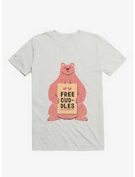 Cute Bear Free Cuddles Pink T-Shirt, , hi-res