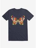 Spring Buttefly Floral T-Shirt, NAVY, hi-res