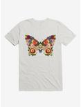 Spring Buttefly Floral T-Shirt, WHITE, hi-res