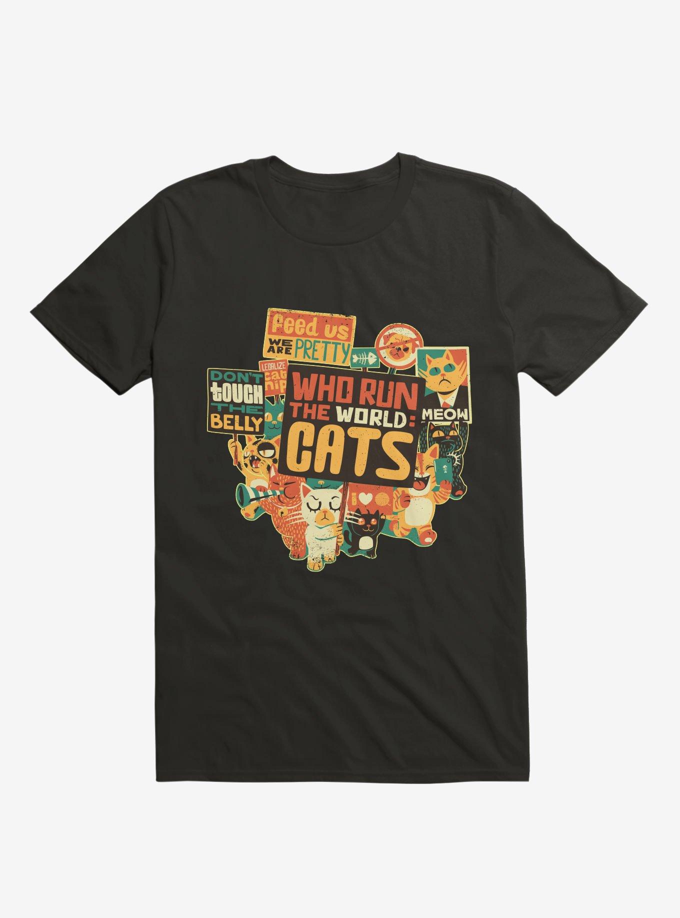 Who Run The World Cats T-Shirt, BLACK, hi-res